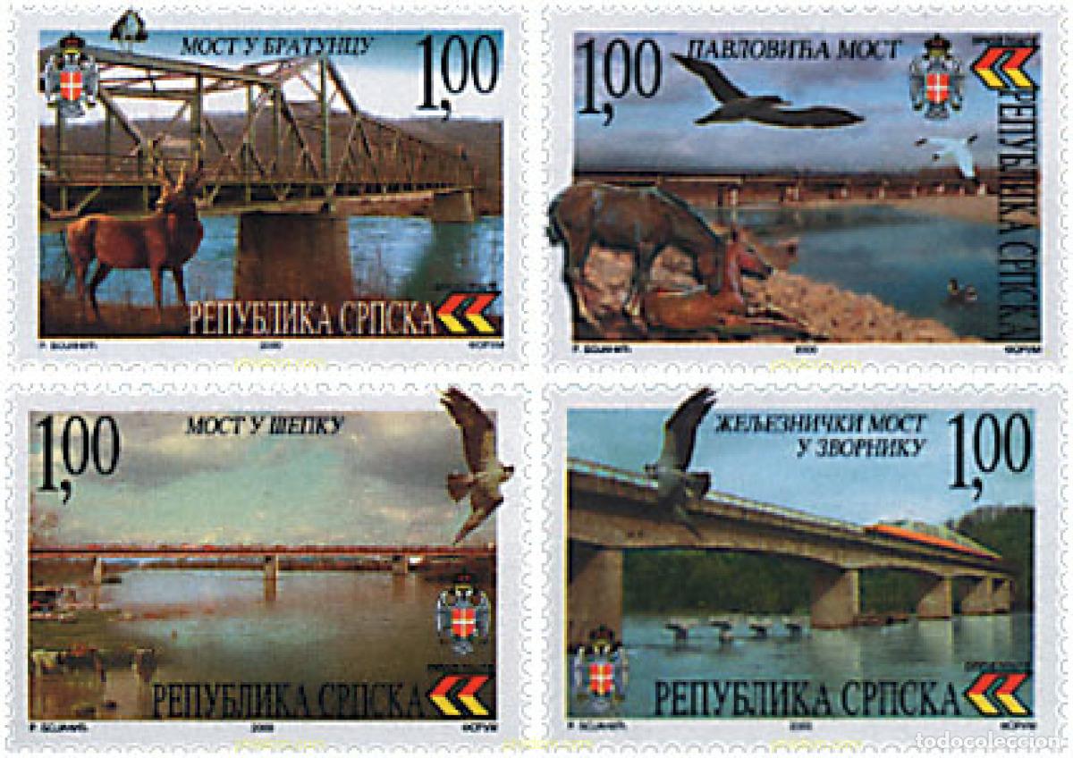 Stamps: 81106 MNH BOSNIA-HERZEGOVINA. Adm Serbia 2000 PUENTES