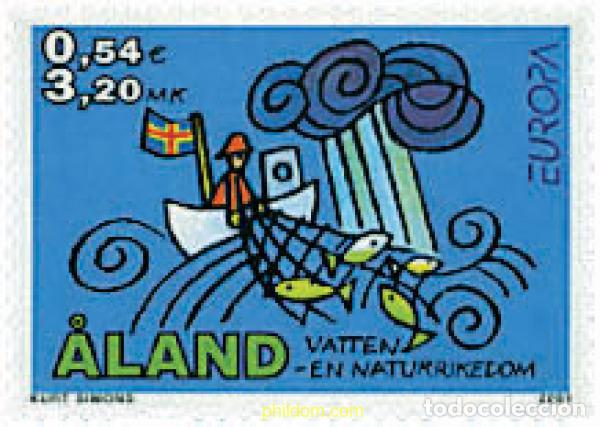 Sellos: 92708 MNH ALAND 2001 EUROPA CEPT. EL AGUA, RIQUEZA NATURAL