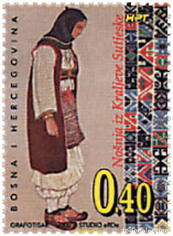 Sellos: 64028 MNH BOSNIA-HERZEGOVINA. Adm Croata 2000 COSTUMBRES TRADICIONALES