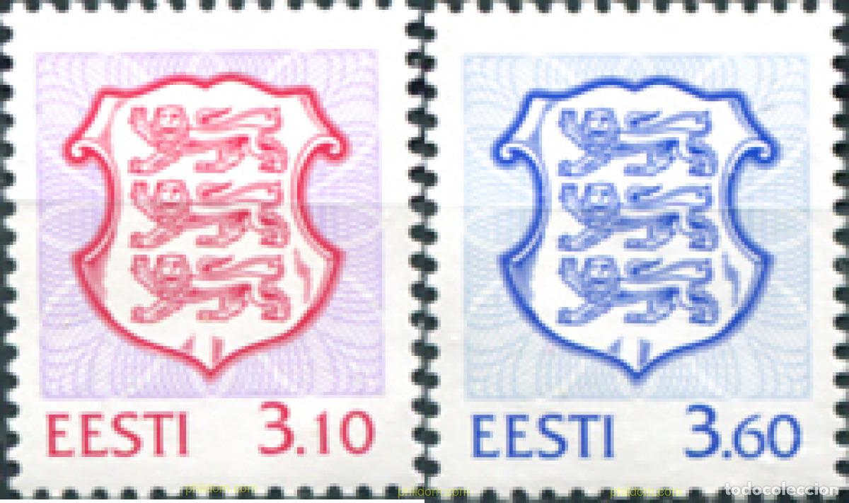 Sellos: 85747 MNH ESTONIA 1998 ESCUDOS DE ARMAS