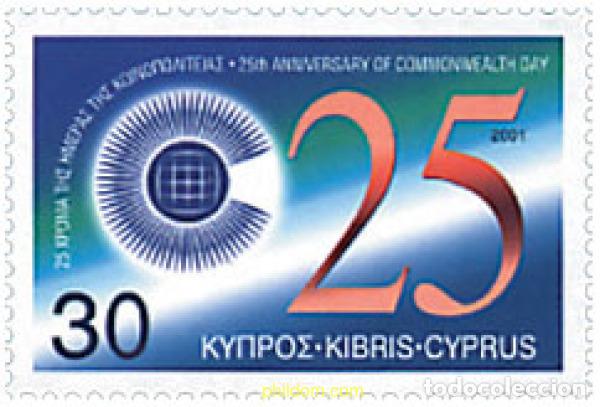Sellos: 82532 MNH CHIPRE 2001 25 ANIVERSARIO DEL DIA DE LA COMMONWEALTH