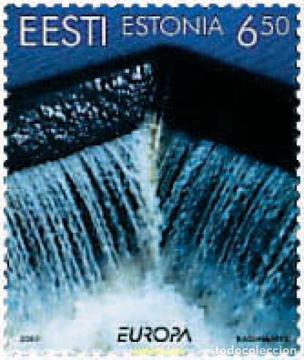 Sellos: 77084 MNH ESTONIA 2001 EUROPA CEPT. CONSTRUCCION EUROPEA