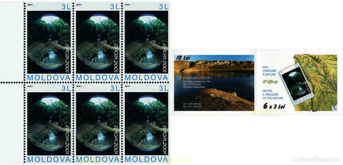 Sellos: 2305 MNH MOLDAVIA 2001 EUROPA CEPT. EL AGUA, RIQUEZA NATURAL