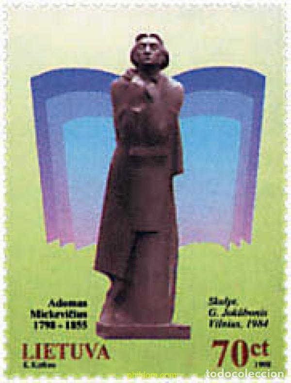 Francobolli: 65790 MNH LITUANIA 1998 2 CENTENARIO DEL NACIMIENTO DEL POETA ADAM MICKIEWICZ