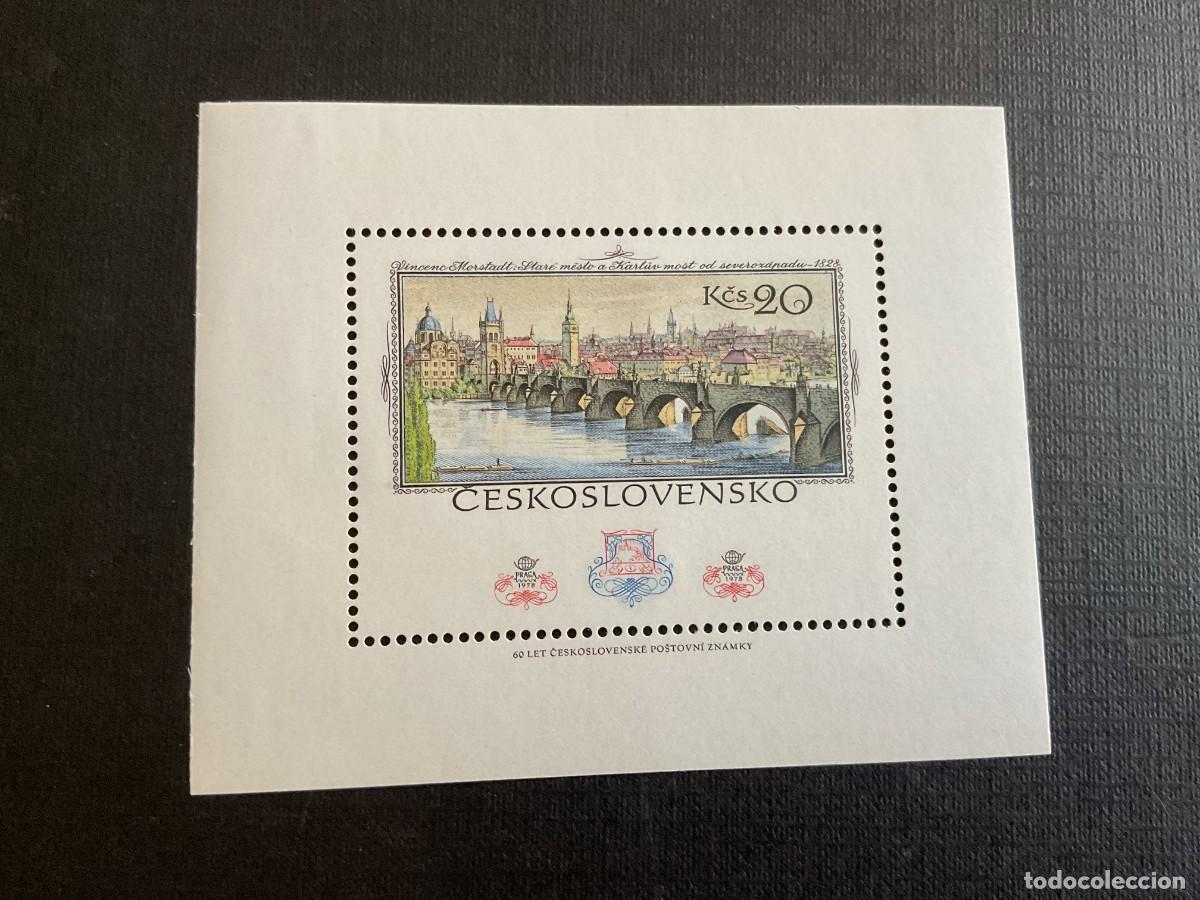 Timbres: CHECOSLOVAQUIA N&ordm; YVERT HB 45*** A&Ntilde;O 1978. EXPOSICION FILATELICA INTERNACIONAL PRAGA 1978