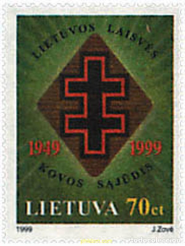 Francobolli: 67400 MNH LITUANIA 1999 50 ANIVERSARIO DEL MOVIMIENTO DE LUCHA POR LA LIBERTAD