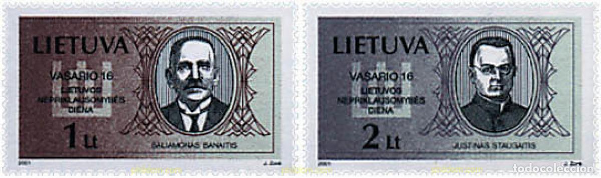 Francobolli: 74543 MNH LITUANIA 2001 DIA DE LA INDEPENDENCIA