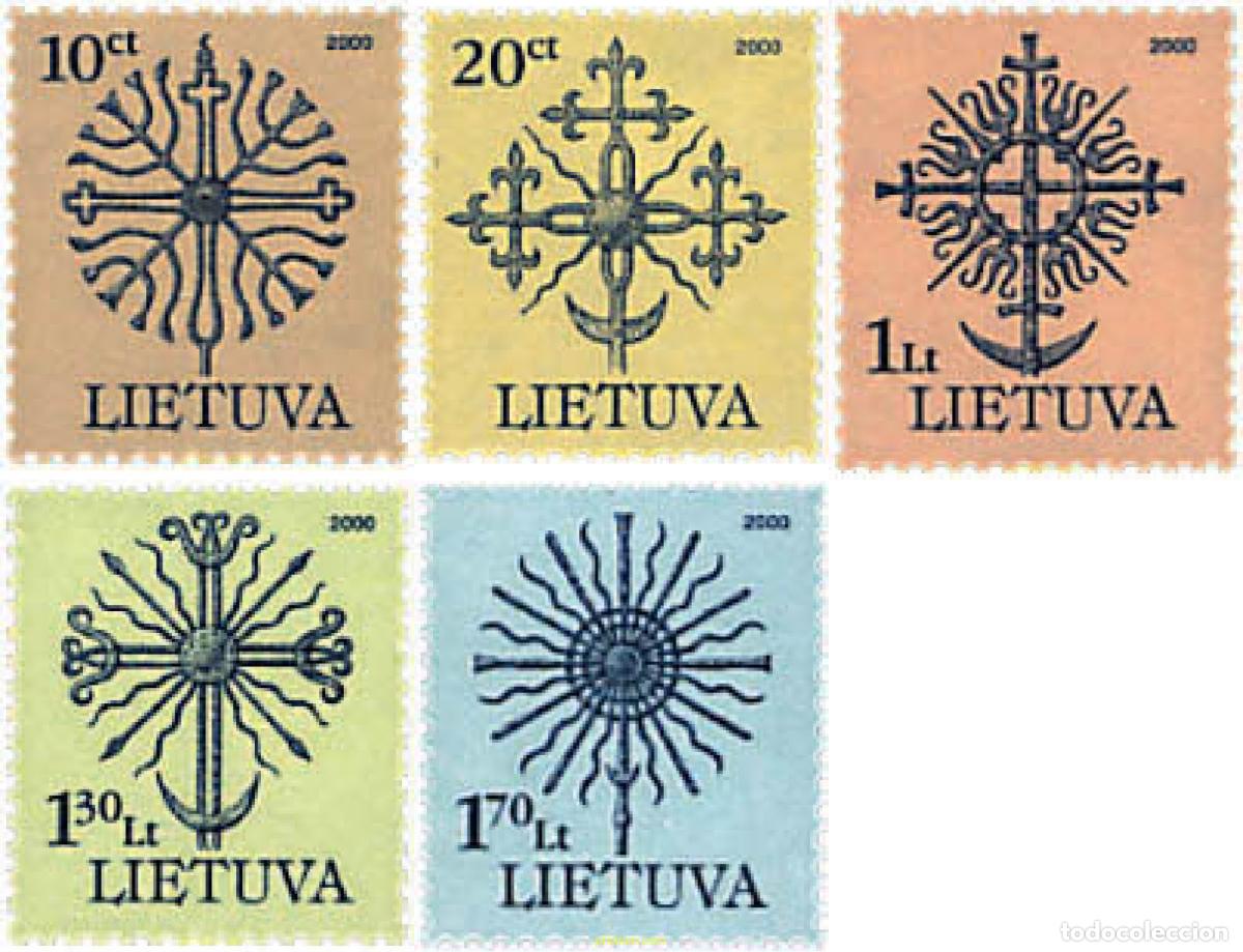 Stamps: 93934 MNH LITUANIA 2000 ORNAMENTOS DE MONUMENTOS EN HIERRO FORJADO