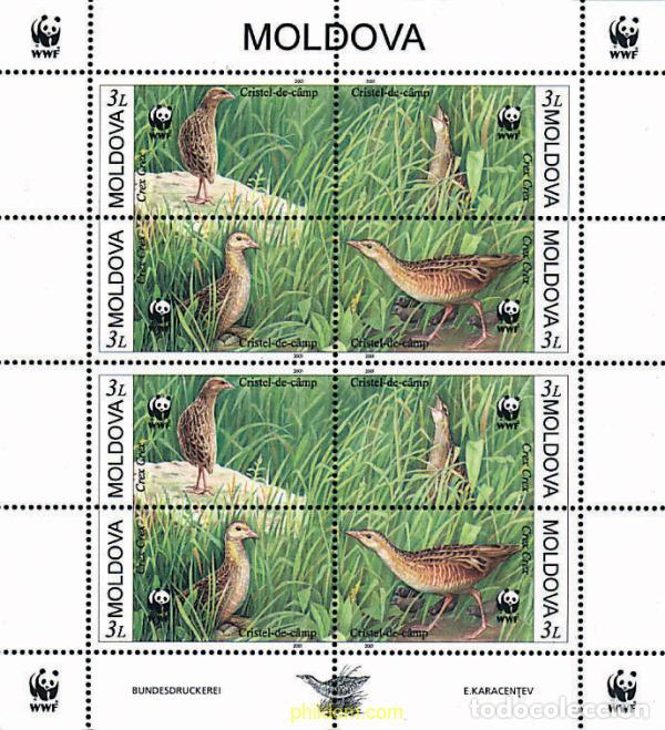 Sellos: 12717 MNH MOLDAVIA 2001 GUION DE CODORNICES