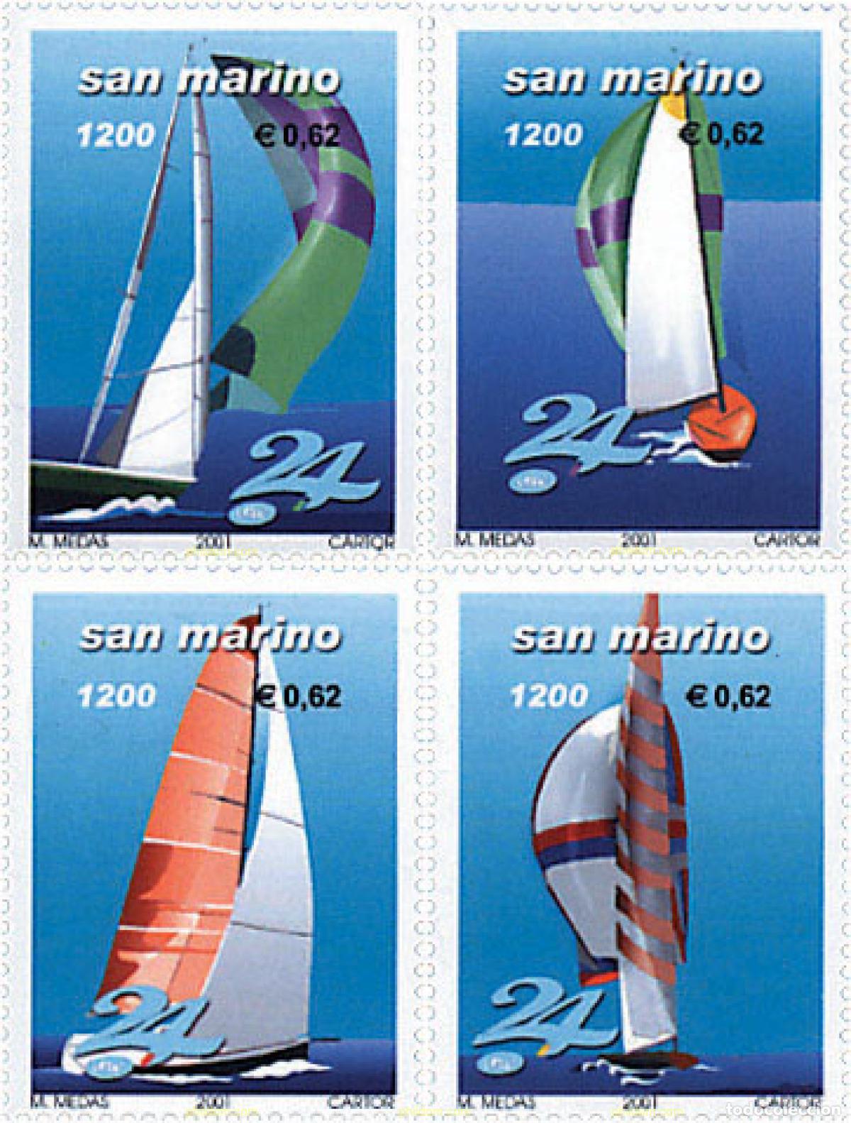 Sellos: 86352 MNH SAN MARINO 2001 REGATAS DE VELA. 24 HORAS DE SAN MARINO