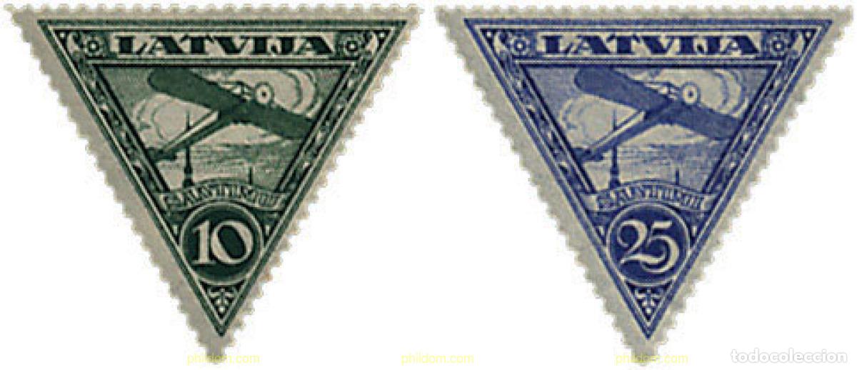 Timbres: 680756 HINGED LETONIA 1928 AVION SOBRE RIGA