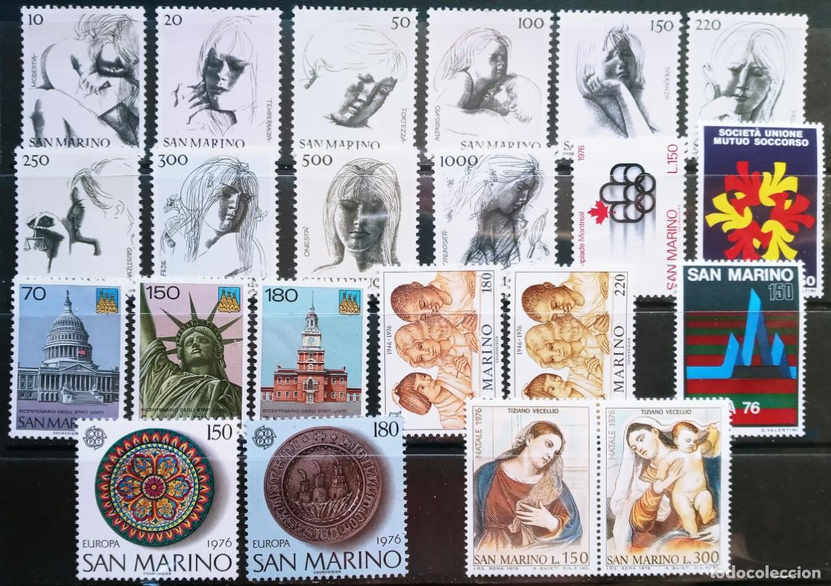 Francobolli: SAN MARINO - IVERT A&Ntilde;O 1976 COMPLETO NUEVO ** - LOS DE LA FOTO