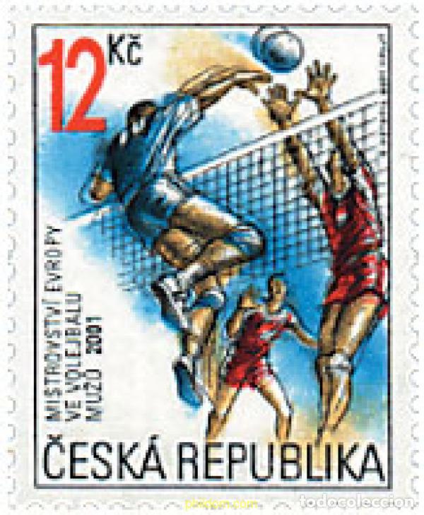 Sellos: 86429 MNH CHEQUIA 2001 CAMPEONATO EUROPEO DE BALONVOLEA