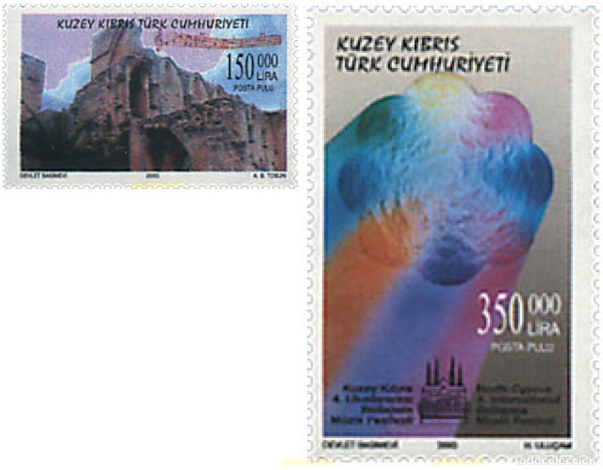 Sellos: 74542 MNH CHIPRE. Administraci&oacute;n turca 2000 FESTIVAL DE MUSICA BELLAPAIS
