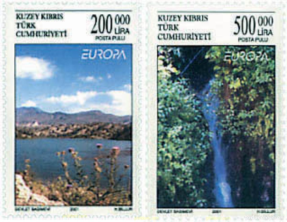 Sellos: 87546 MNH CHIPRE. Administraci&oacute;n turca 2001 EUROPA CEPT. CONSTRUCCION EUROPEA