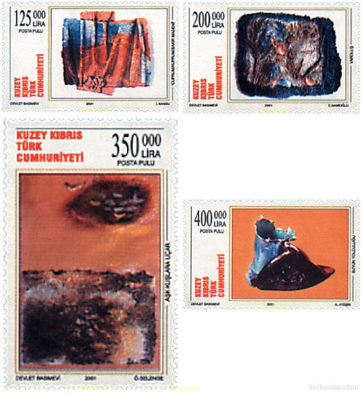 Sellos: 87545 MNH CHIPRE. Administraci&oacute;n turca 2001 ARTE MODERNO