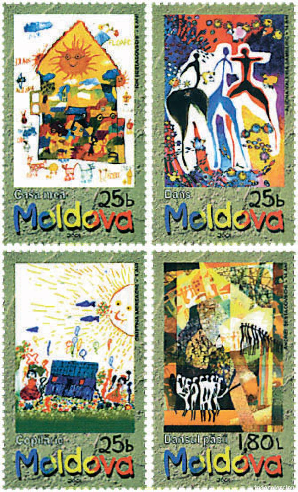 Sellos: 77359 MNH MOLDAVIA 2001 DIBUJOS INFANTILES