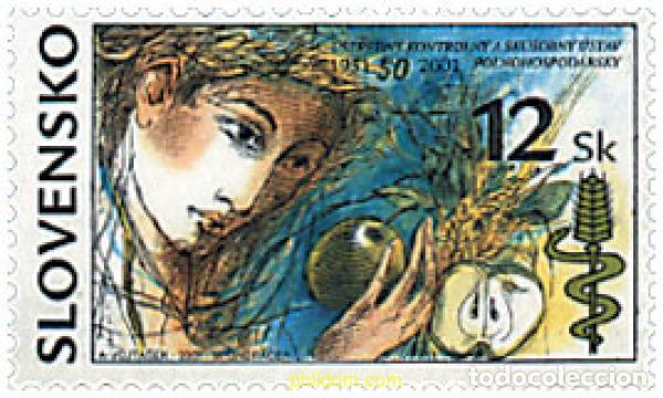 Briefmarken: 86364 MNH ESLOVAQUIA 2001 50 ANIVERSARIO DEL INSTITUTO DE AGRICULTURA