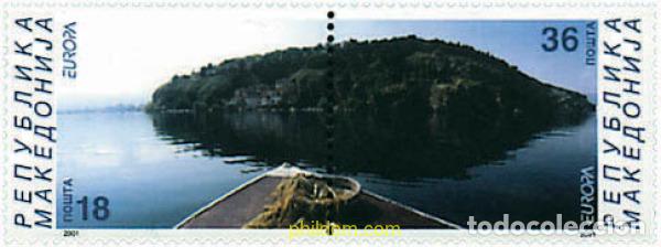 Sellos: 5536 MNH MACEDONIA 2001 EUROPA CEPT. CONSTRUCCION EUROPEA