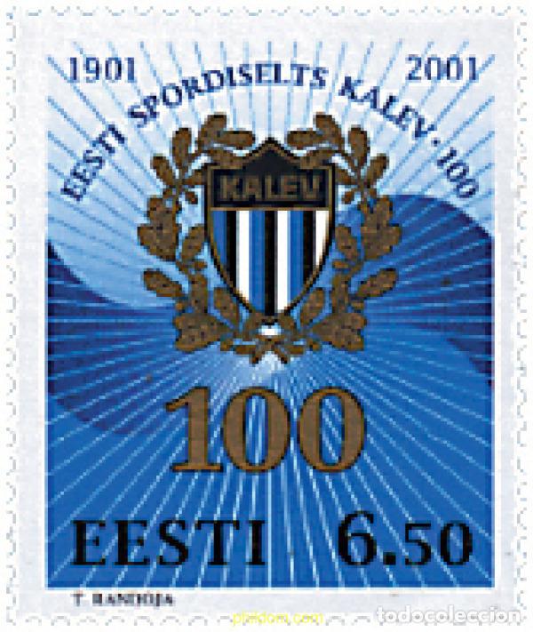 Francobolli: 81189 MNH ESTONIA 2001 CENTENARIO DEL CLUB DEPORTIVO KALEV