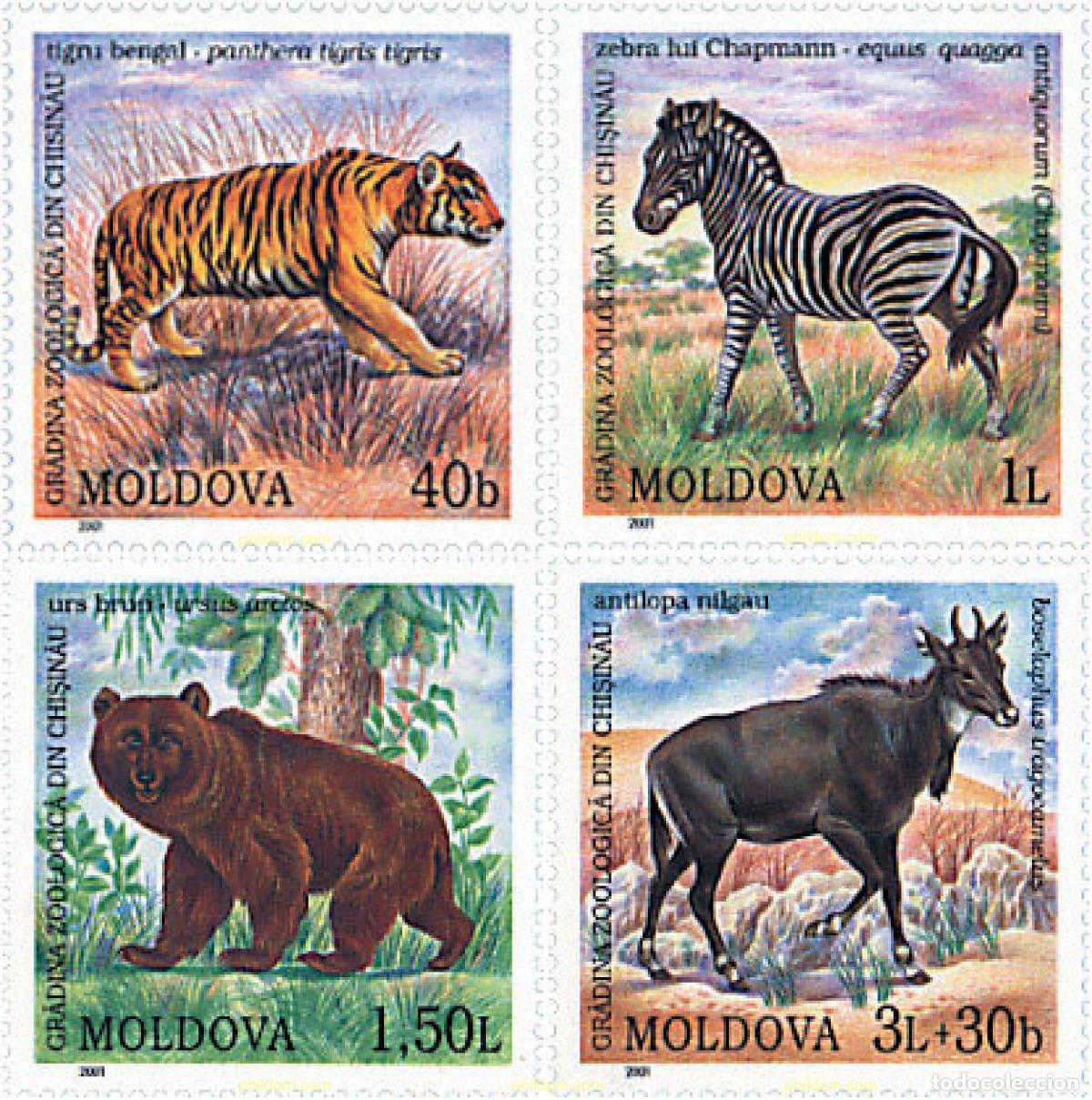 Sellos: 81367 MNH MOLDAVIA 2001 ZOO DE MOLDAVIA