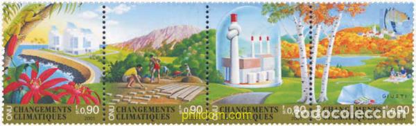 Sellos: 5488 MNH NACIONES UNIDAS. Ginebra 2001 CAMBIO CLIMATICO