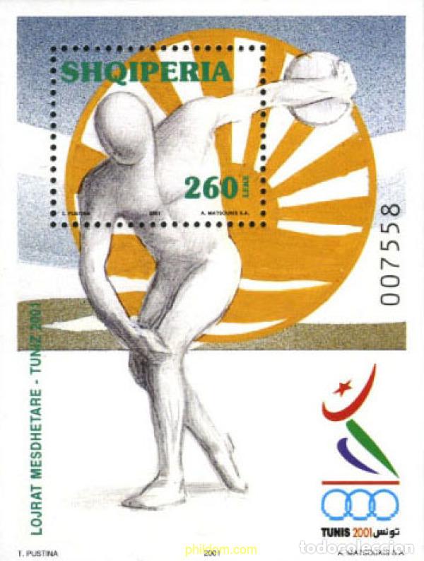 Francobolli: 78829 MNH ALBANIA 2001 LOS JUEGOS MEDITERRANEOS 2001
