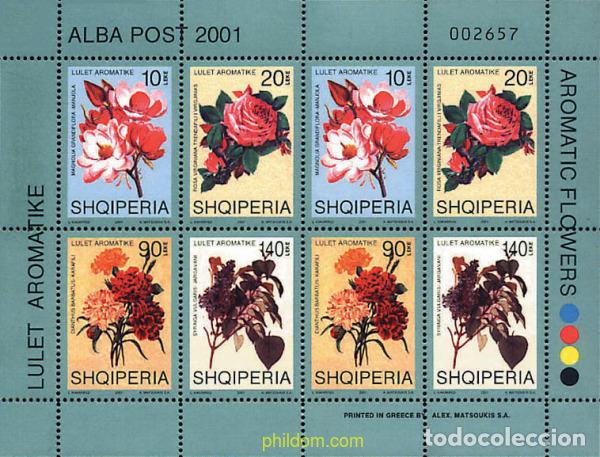 Francobolli: 124551 MNH ALBANIA 2001 FLORES