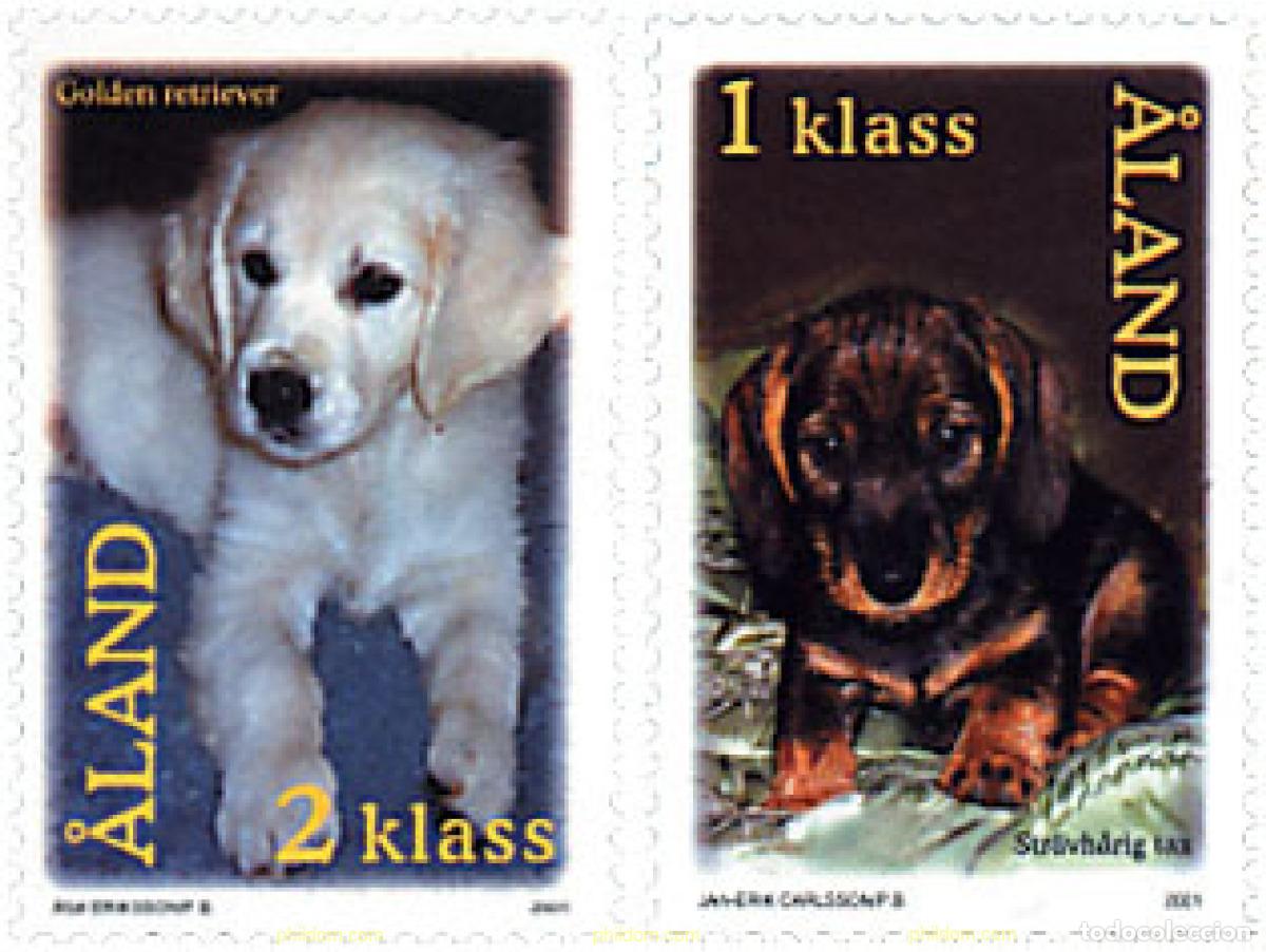 Sellos: 92719 MNH ALAND 2001 ANIMALES DE COMPA&Ntilde;IA