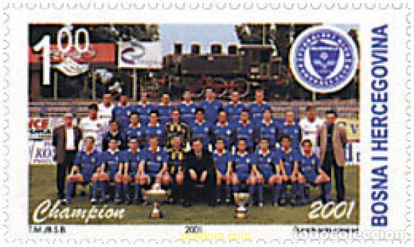 Sellos: 81082 MNH BOSNIA-HERZEGOVINA 2001 CAMPEON DE LA COMPETICION NACIONAL 2001