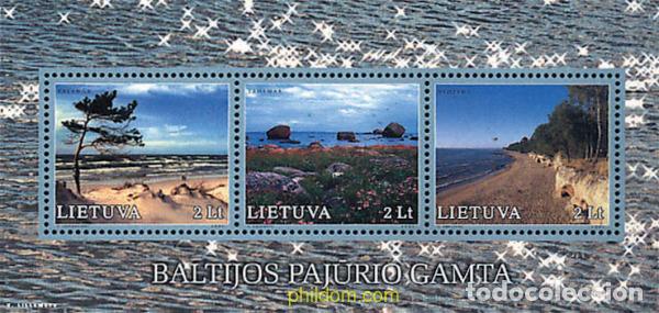 Sellos: 78241 MNH LITUANIA 2001 NATURALEZA DE LA COSTA DEL MAR BALTICO