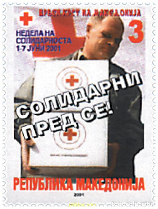 Sellos: 81332 MNH MACEDONIA 2001 SEMANA DE LA CRUZ ROJA
