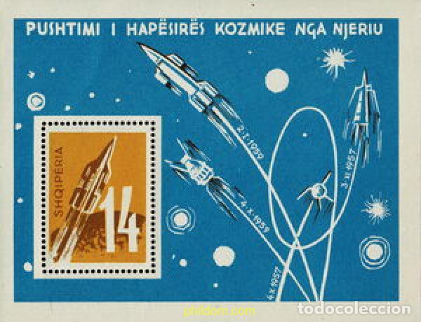 Sellos: 111656 MNH ALBANIA 1962 VEHICULOS COSMICOS
