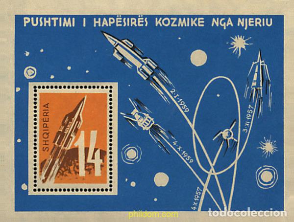 Sellos: 111657 MNH ALBANIA 1962 VEHICULOS COSMICOS