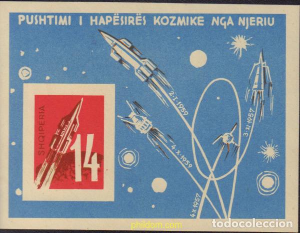 Sellos: 369134 MNH ALBANIA 1962 VEHICULOS COSMICOS