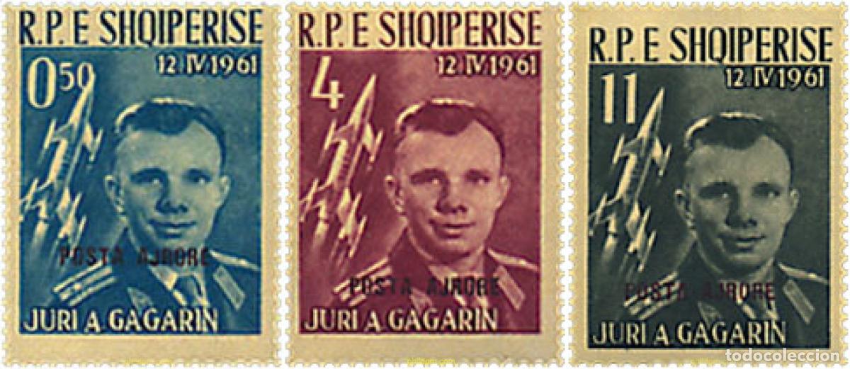 Sellos: 111651 MNH ALBANIA 1962 JURI A. GAGARIN, PRIMER COSMONAUTA