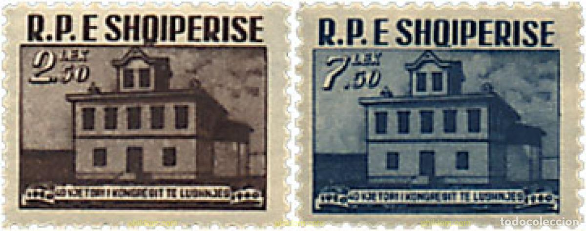 Sellos: 111626 MNH ALBANIA 1960 40 ANIVERSARIO DEL CONGRESO DE LUSHNIA