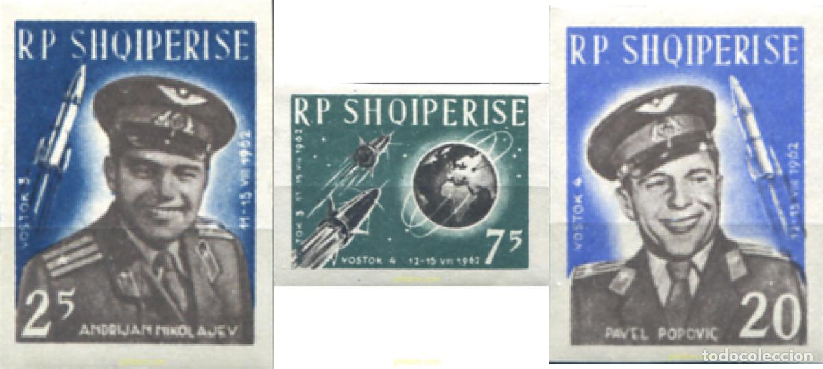 Briefmarken: 111678 MNH ALBANIA 1963 PRIMER VUELO ESPACIAL EN GRUPO