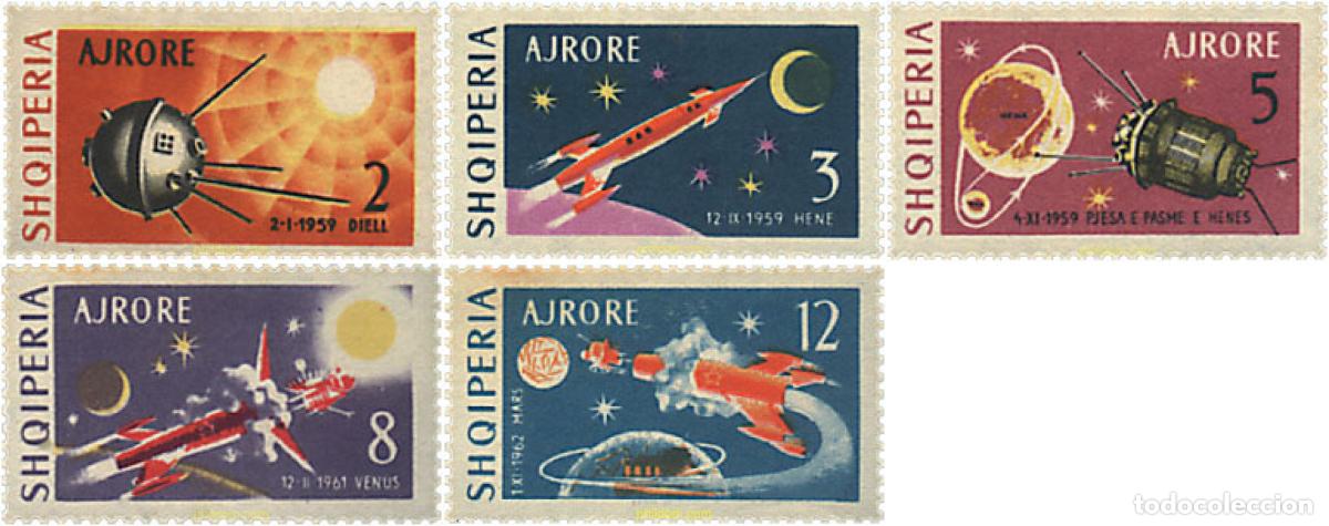 Sellos: 111682 MNH ALBANIA 1963 VEHICULOS COSMICOS