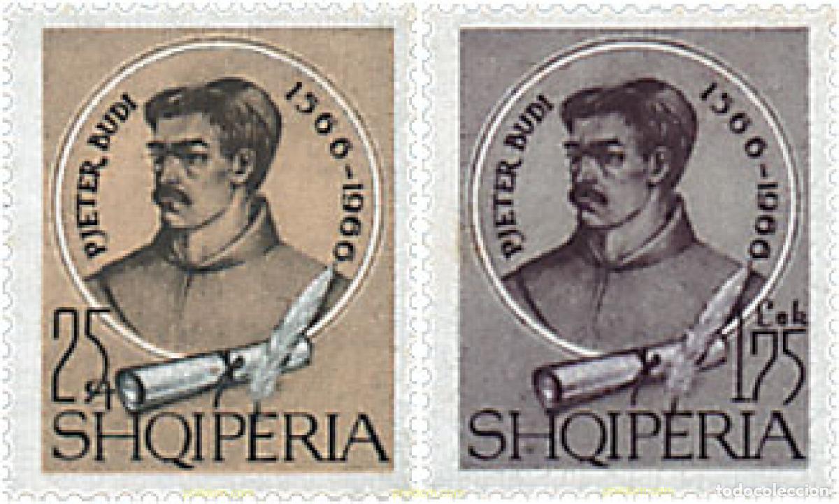 Sellos: 680984 MNH ALBANIA 1966 400 ANIVERSARIO DEL NACIMIENTO DE PJETER BUDI
