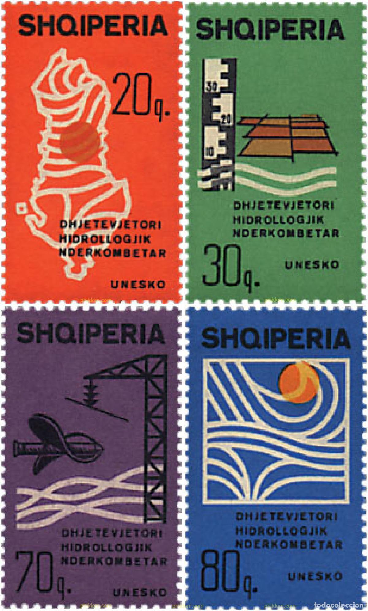Sellos: 112026 MNH ALBANIA 1966 DECENIO HIDROLOGICO INTERNACIONAL