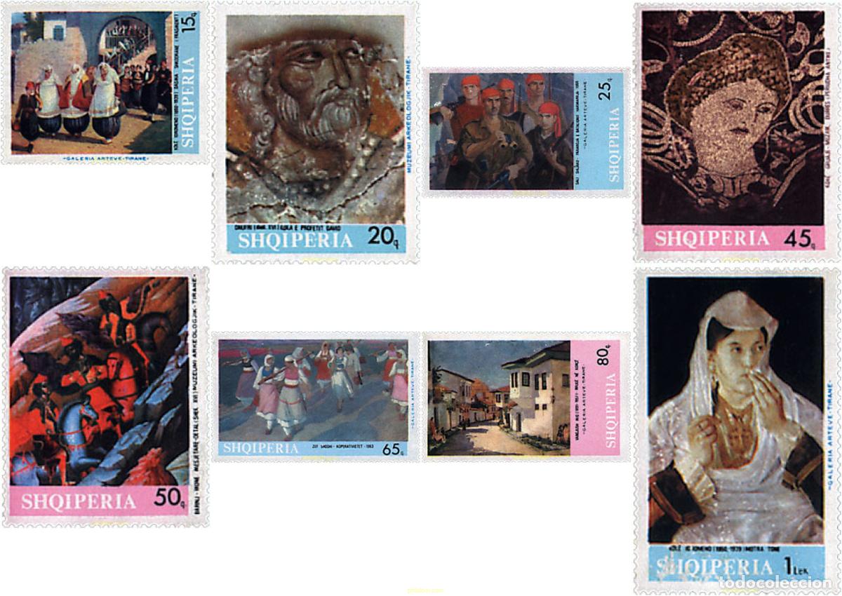 Sellos: 112046 MNH ALBANIA 1967 PINTURAS