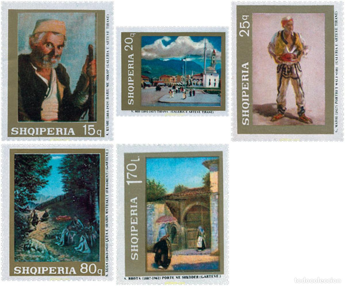 Sellos: 681055 MNH ALBANIA 1968 PINTURAS
