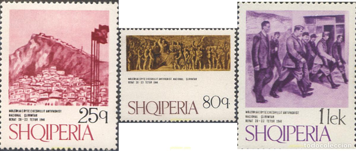 Sellos: 112359 MNH ALBANIA 1974 30 ANIVERSARIO DEL CONGRESO DE BERAT