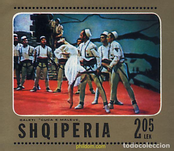 Sellos: 112381 MNH ALBANIA 1976 BALLET MUSICAL CUCA Y MALEVA