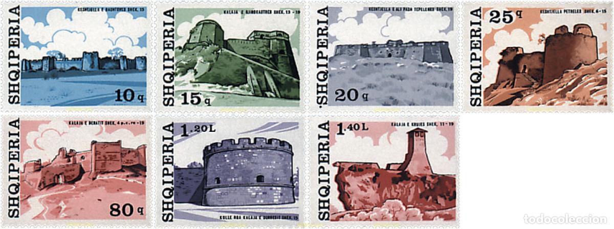 Sellos: 112380 MNH ALBANIA 1977 FORTIFICACIONES