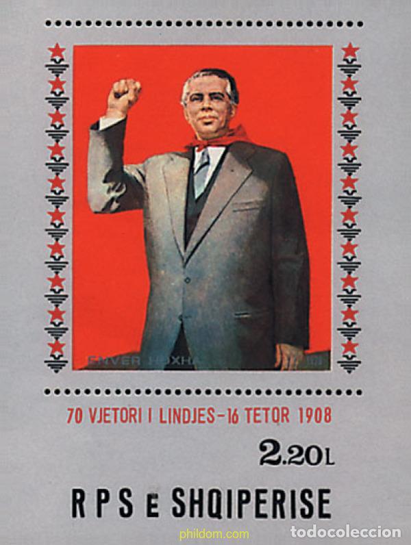 Briefmarken: 112405 MNH ALBANIA 1978 70 ANIVERSARIO DEL PRESIDENTE ENVER HOXHA