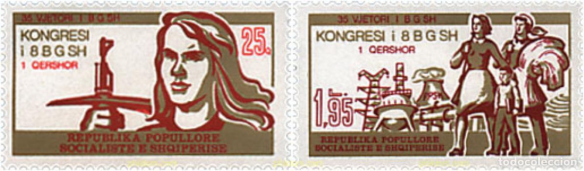 Briefmarken: 112399 MNH ALBANIA 1978 8 CONGRESO DE LA UNION DE MUJERES