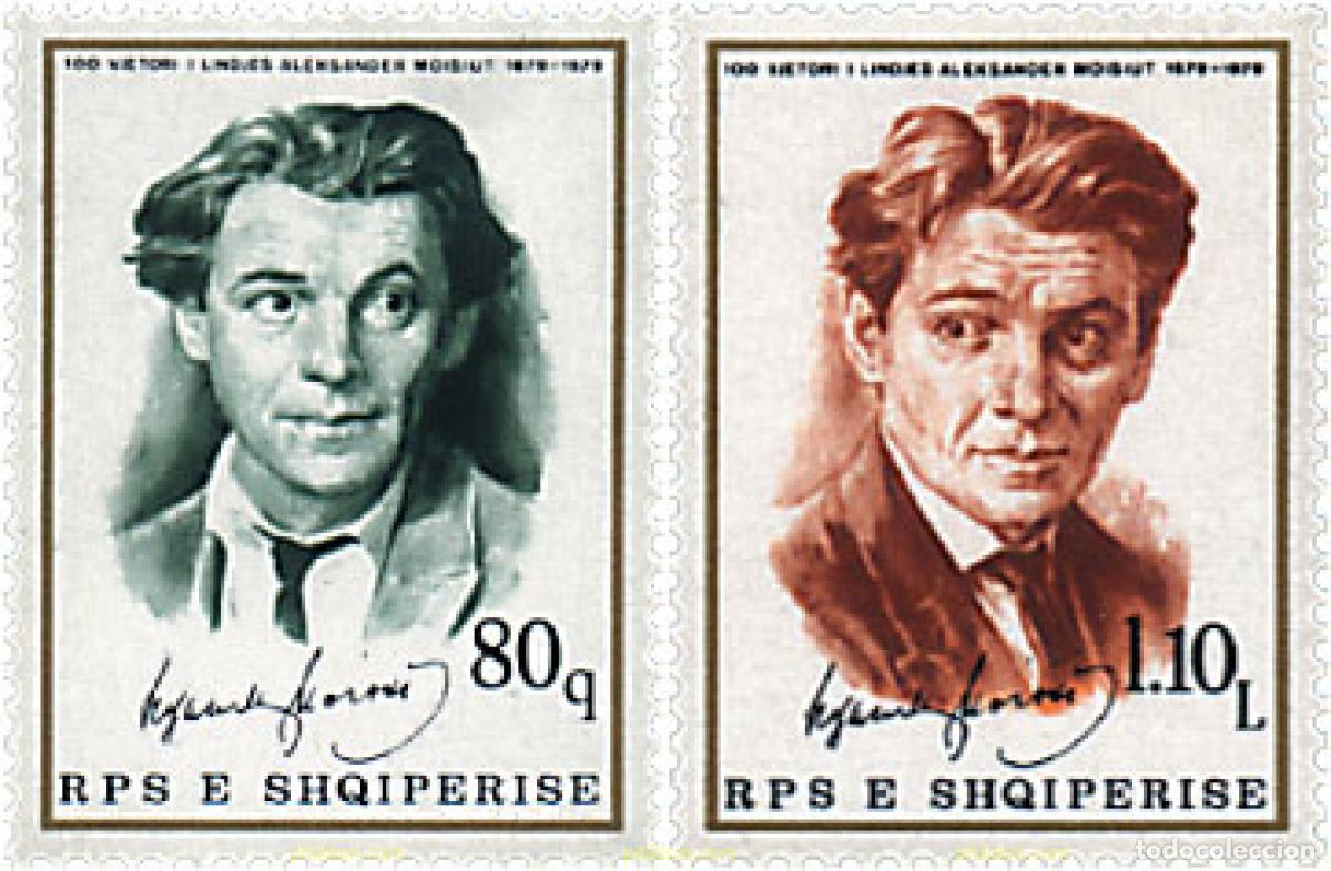 Briefmarken: 112412 MNH ALBANIA 1979 CENTENARIO DEL NACIMIENTO DE ALEKSANDER MOISI