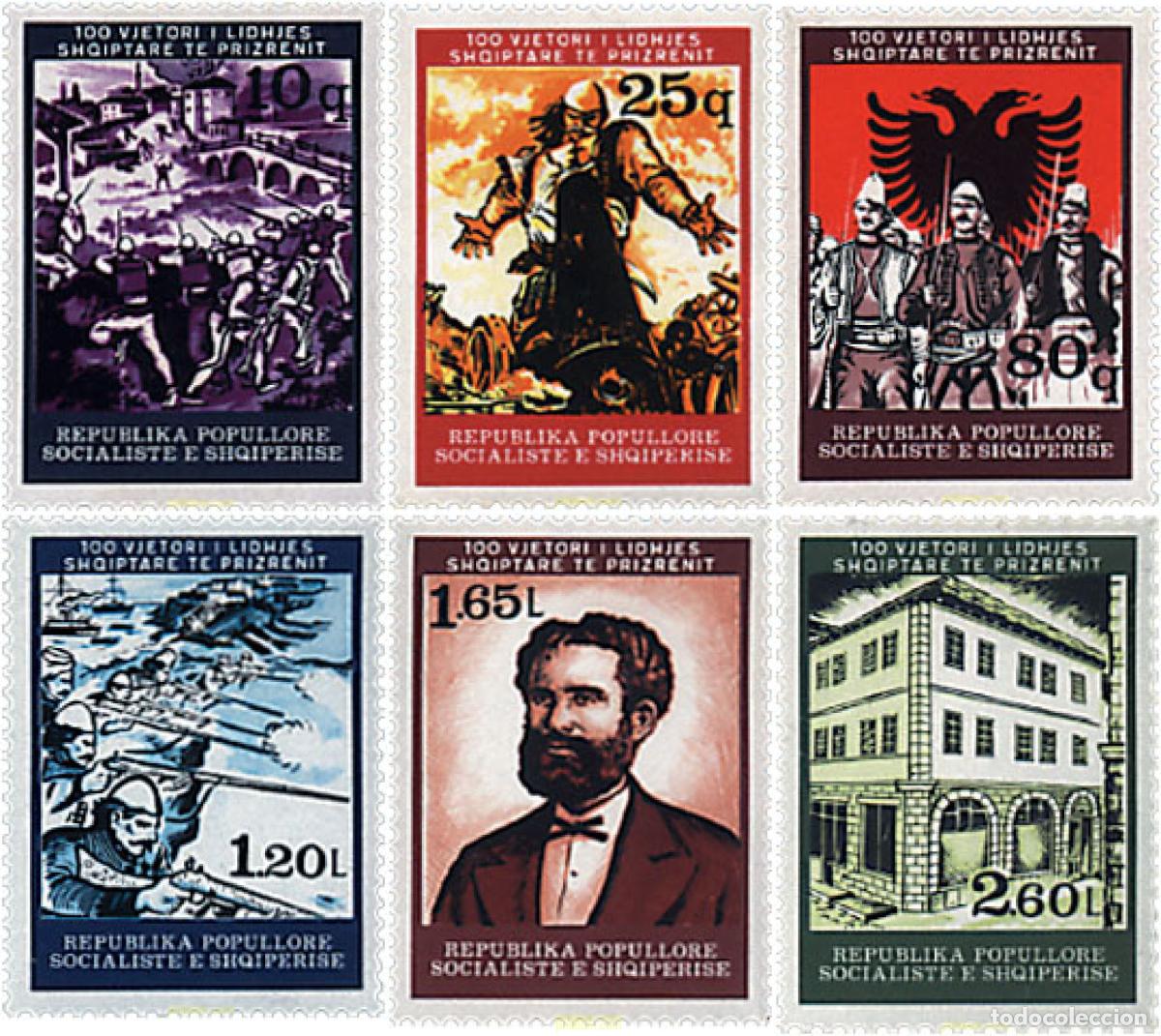 Briefmarken: 112401 MNH ALBANIA 1978 CENTENARIO DE LA LIGA ALBANESA DE PRIZREN